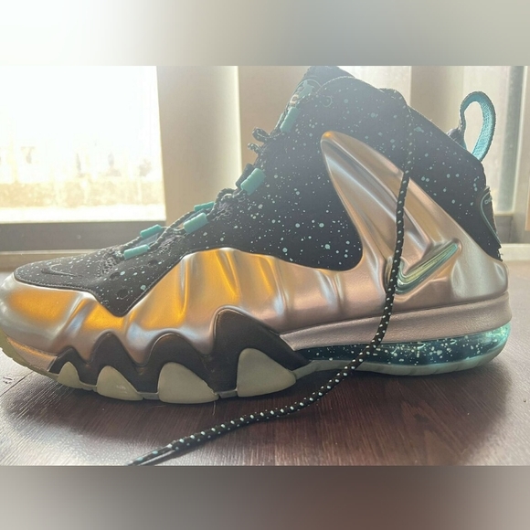 Charles Barkley Posite Max Metallic Silver Gamma Blue Size 13